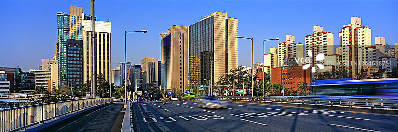 首尔市中心建筑图片素材