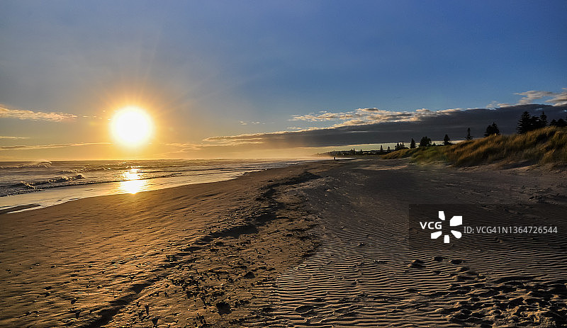 帕帕莫阿海滩日出图片素材