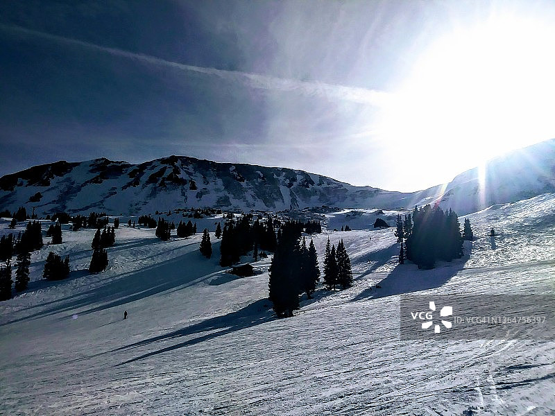 美国科罗拉多州洛夫兰滑雪场图片素材