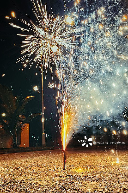 中国新年烟花图片素材