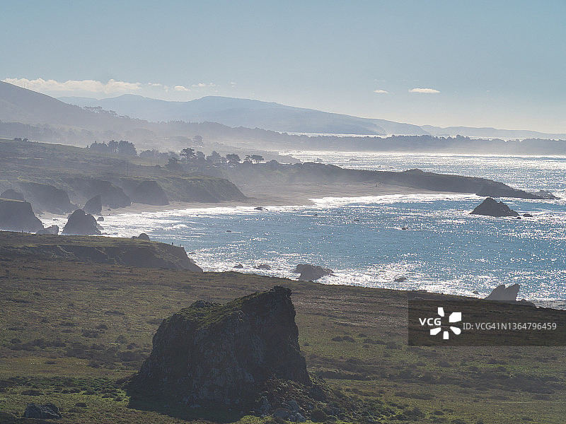 海岸薄雾图片素材