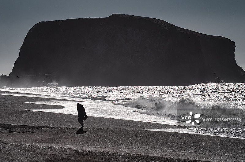 山羊岩石州立海滩图片素材