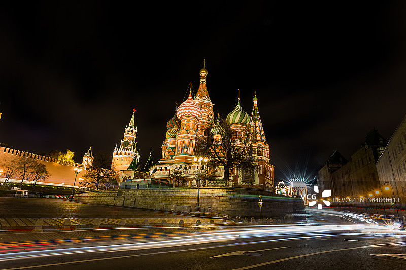 圣瓦西里升天大教堂，又称圣巴索大教堂图片素材