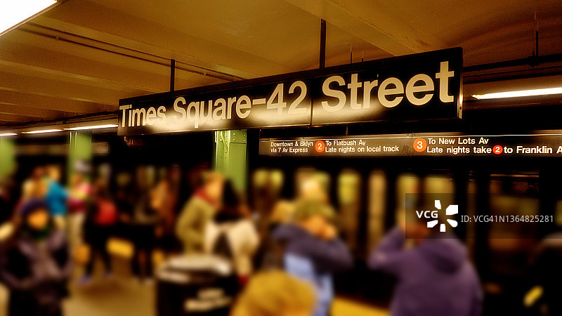 时代广场和第42街车站图片素材