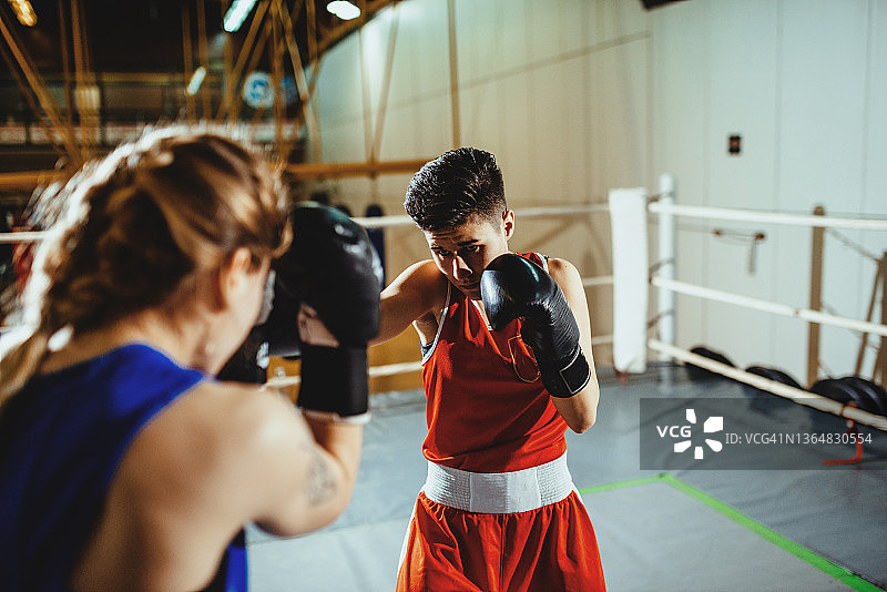 女子拳击图片素材
