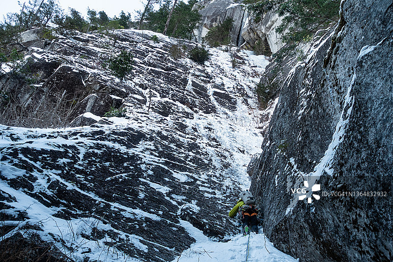 斯夸米什攀冰图片素材