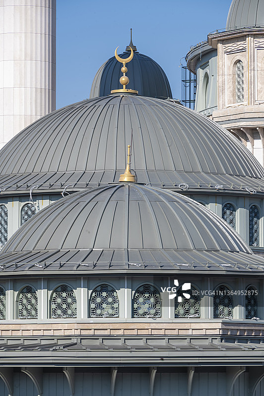 塔克西姆广场和塔克西姆清真寺，伊斯坦布尔图片素材