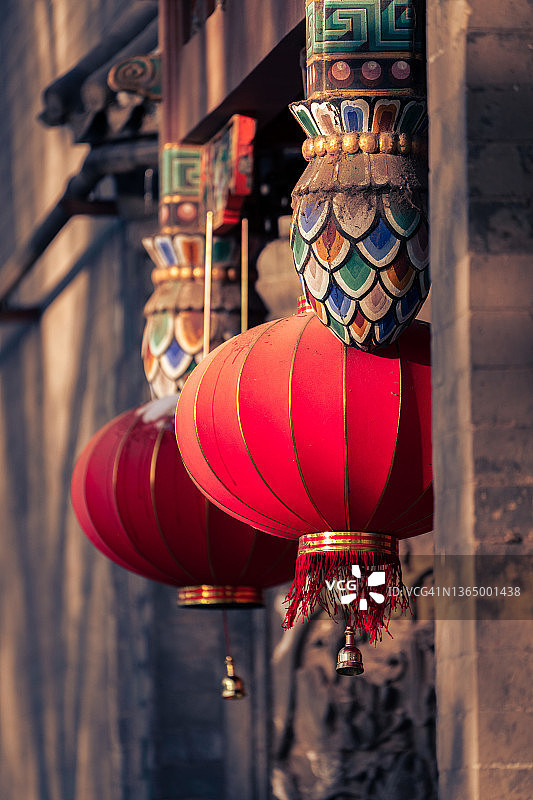 中国北京雪中的故宫图片素材