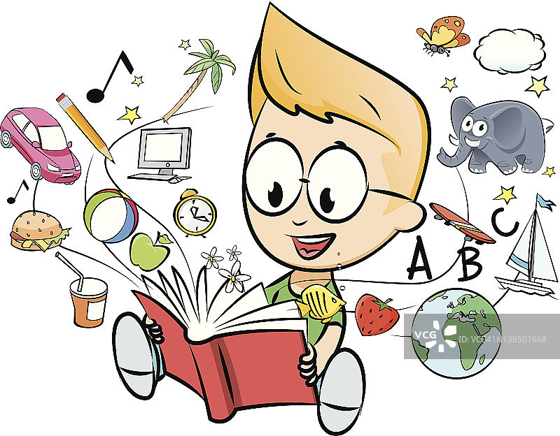 书籍与儿童图片素材