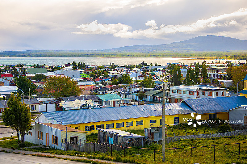 智利纳塔莱斯港全景图片素材