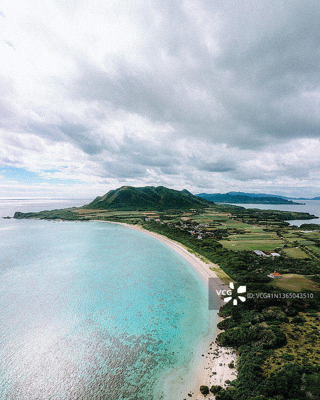 日本冲绳石垣岛热带岛屿航拍景观图片素材