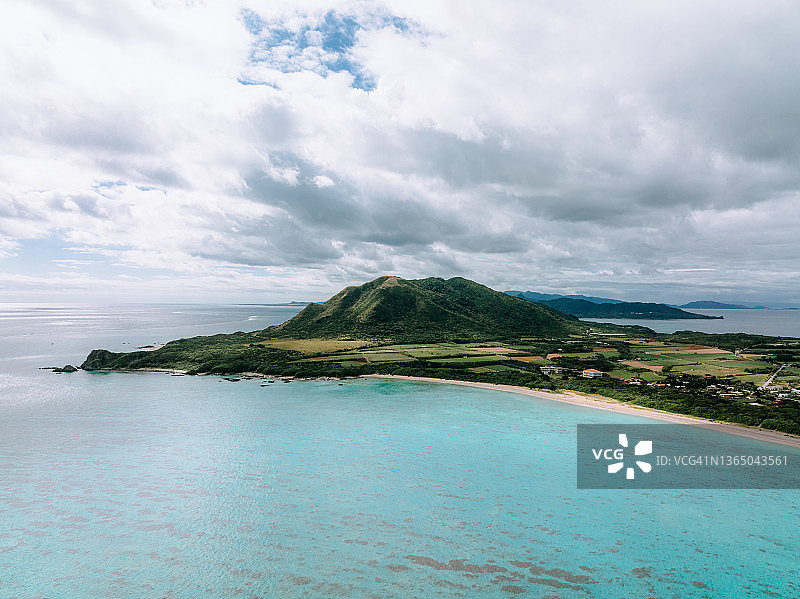 冲绳县石垣岛航拍景色，日本图片素材
