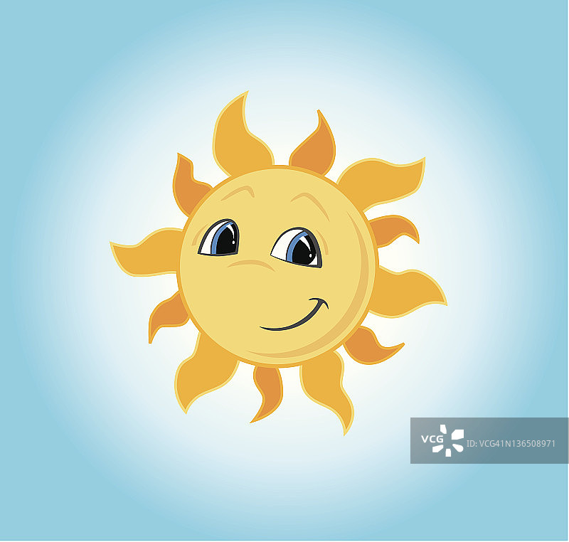 微笑的太阳图片素材