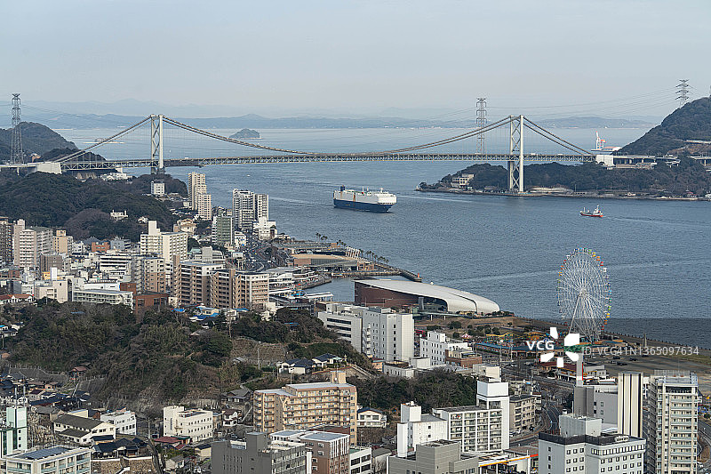 日本山口县关门海峡图片素材