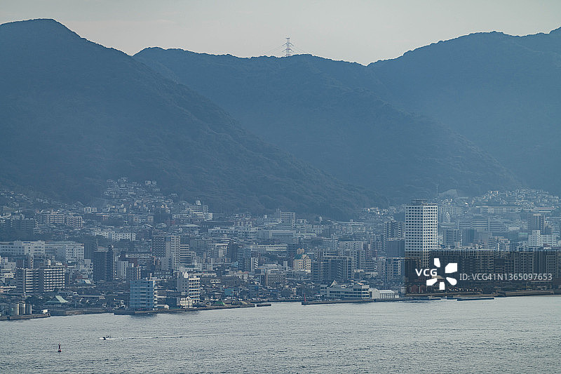 日本福冈县的关门海峡图片素材