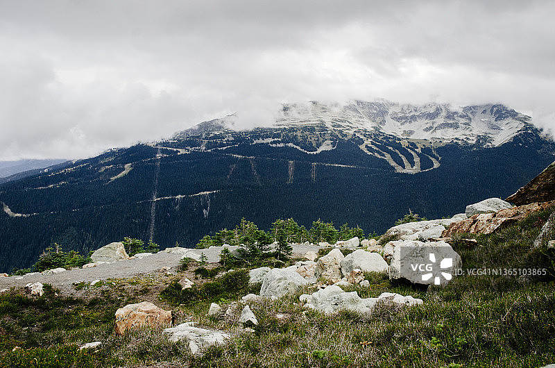 加拿大惠斯勒山峰高山徒步道图片素材