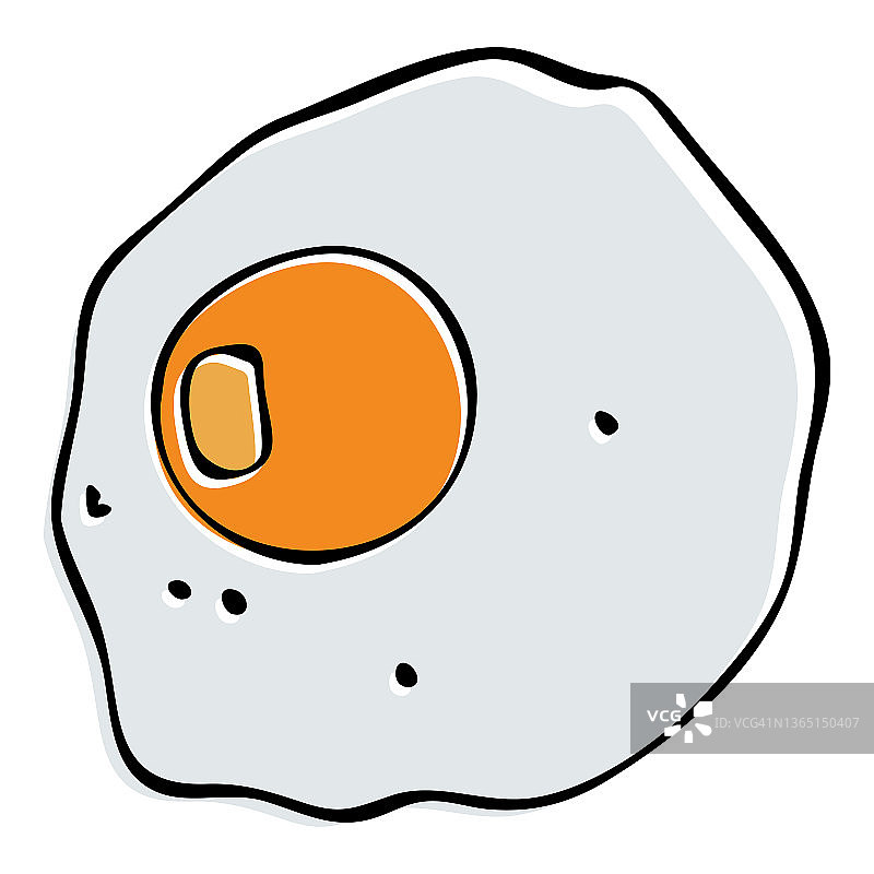 白色背景上的黄色炒鸡蛋图片素材