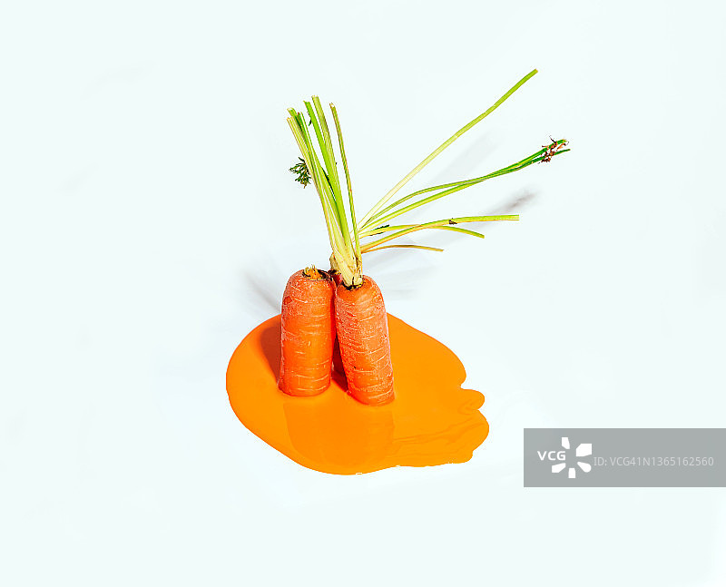 融化的胡萝卜图片素材