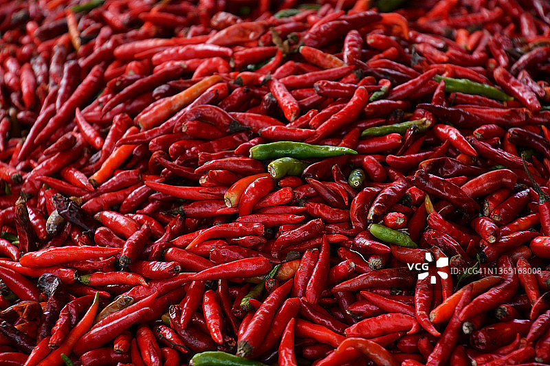 留尼汪岛红色辣椒图片素材