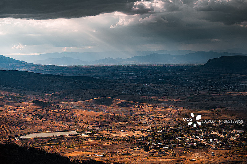 瓦哈卡州米特拉山谷风光图片素材