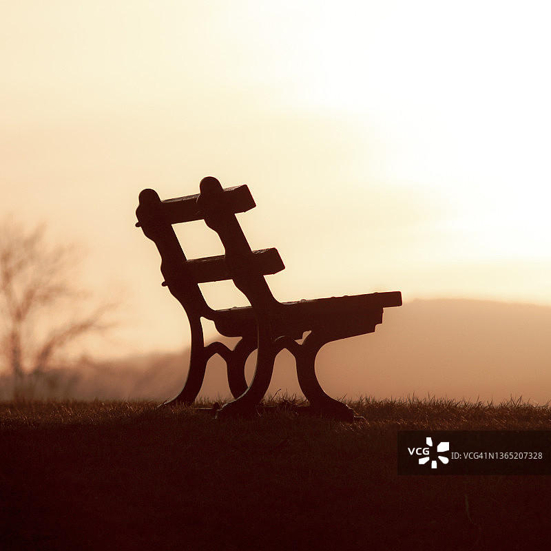 记忆长椅图片素材