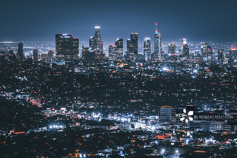 洛杉矶夜景图片素材
