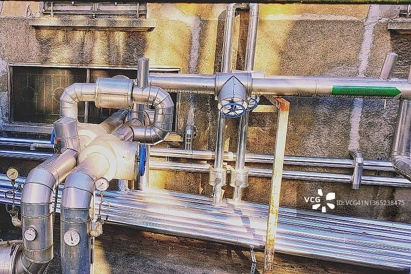 工业管道和管路图片素材