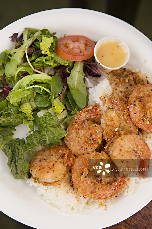 鲜虾沙拉图片素材