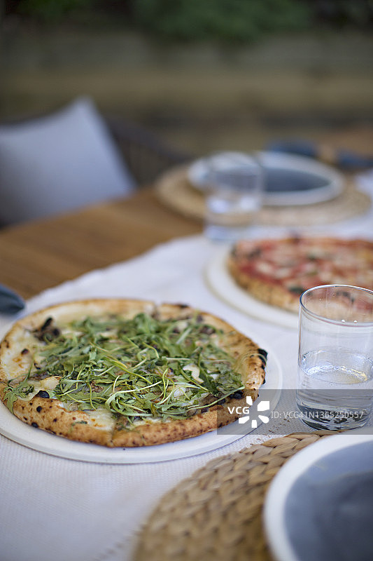 芝麻菜披萨图片素材