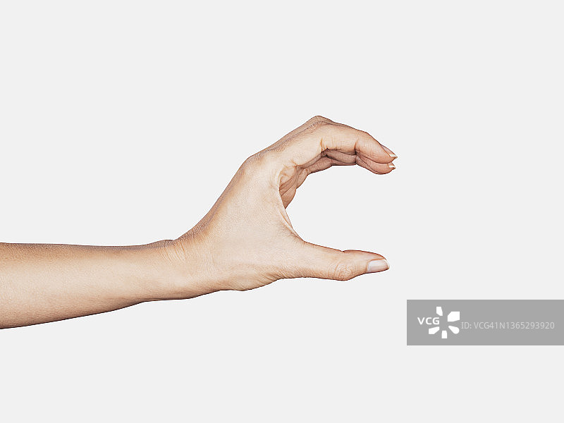 女人手持，空图片素材