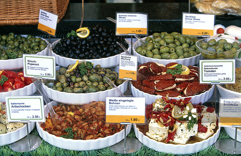 法兰克福的食物展示图片素材