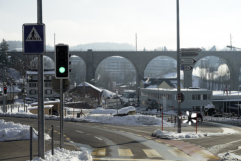 瑞士黑里绍高架桥图片素材