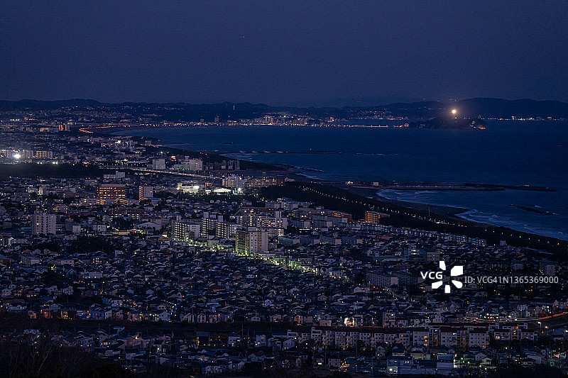 日本神奈川海边住宅区图片素材