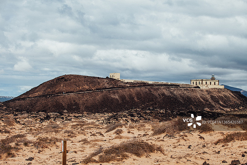 狼岛，富埃特文图拉图片素材