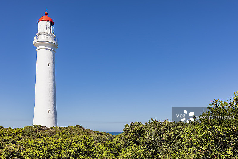 碧蓝天空下的斯普利特岬角灯塔图片素材