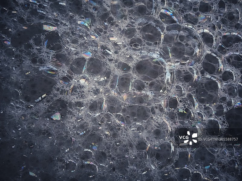 深色全效清洁剂泡沫图片素材