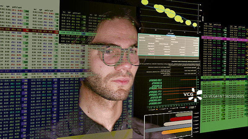 屏幕上的数字特写图片素材