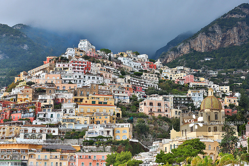 阿马尔菲海岸的波西塔诺（联合国教科文组织世界遗产）图片素材