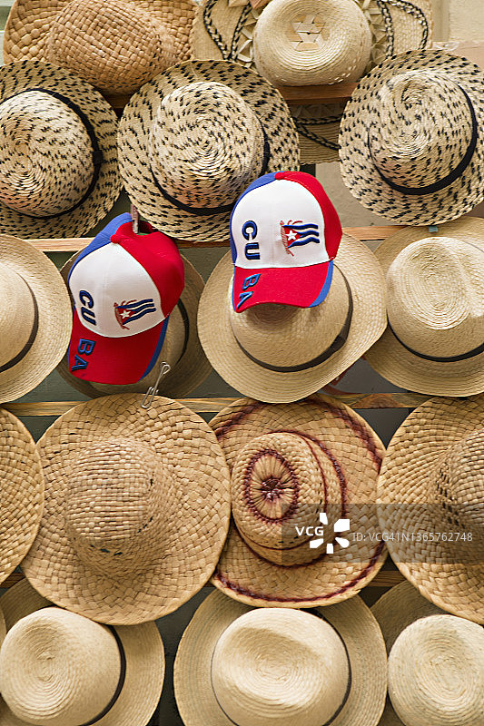 展示中的古巴帽子图片素材
