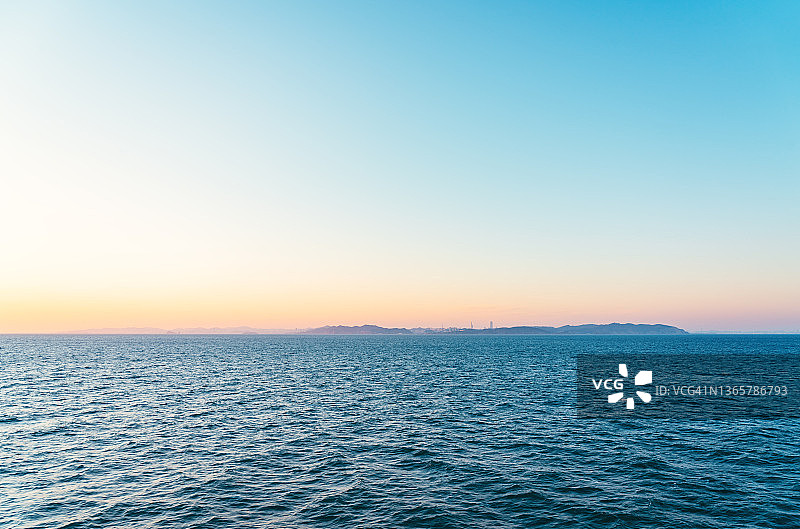 海景日落时图片素材