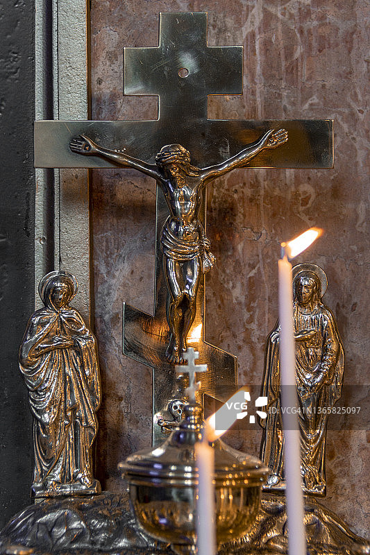 土耳其伊斯坦布尔法蒂赫区巴拉特街区保加利亚圣斯蒂芬东正教教堂图片素材