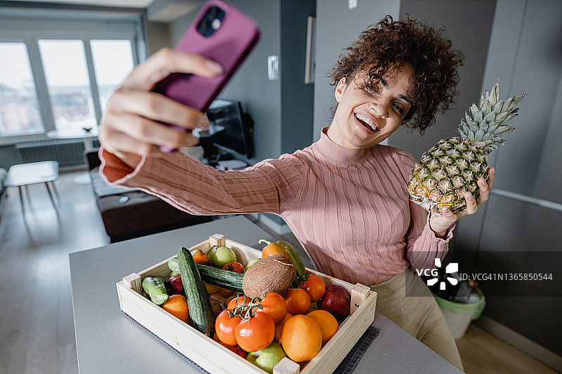 趣味美食视频图片素材