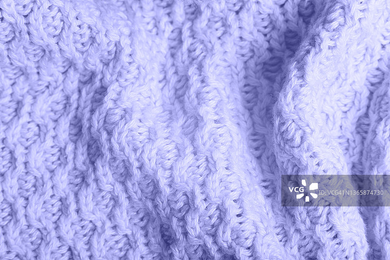 紫色针织纹理背景特写图片素材
