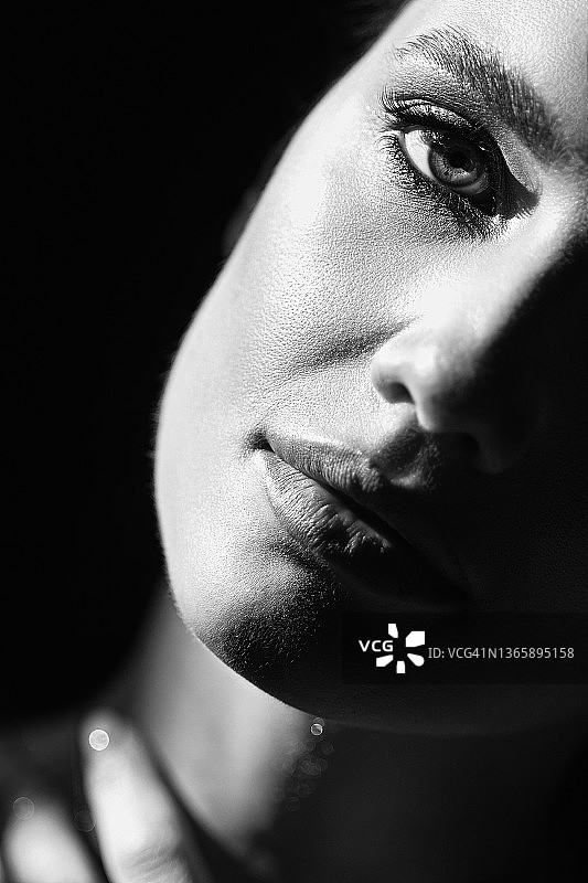 美丽肖像特写-图片素材图片素材