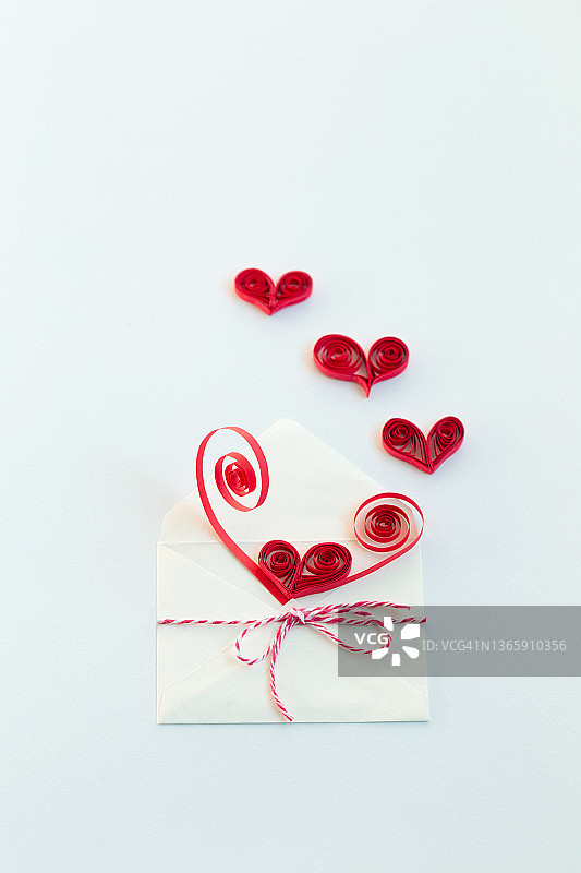 衍纸爱心图片素材