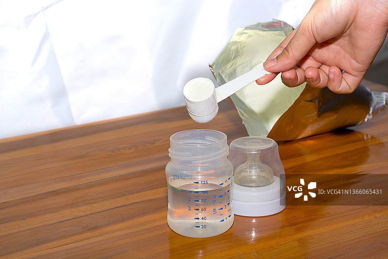 勺子和奶粉图片素材