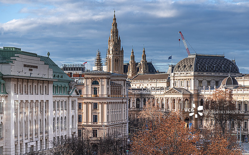 维也纳历史中心，Schottenring街图片素材