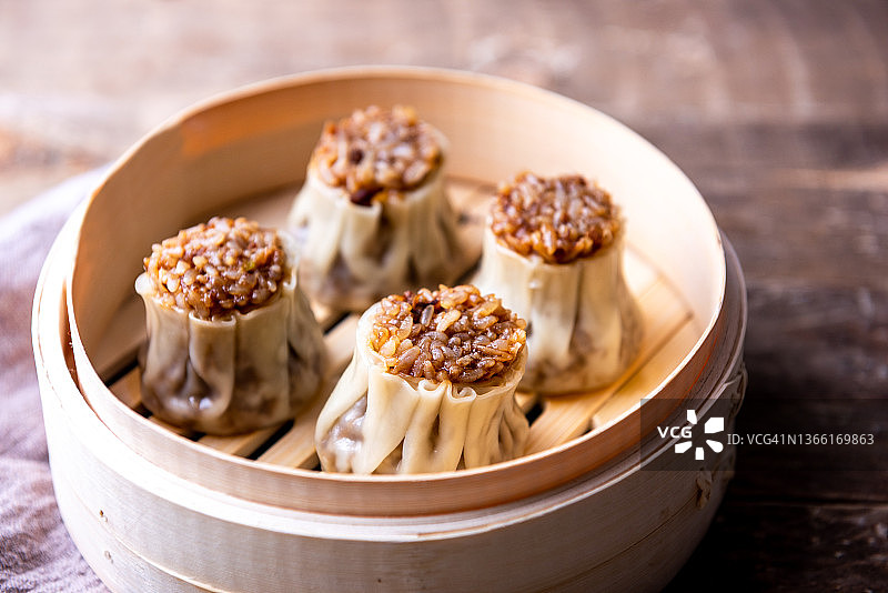 传统中华点心烧卖图片素材