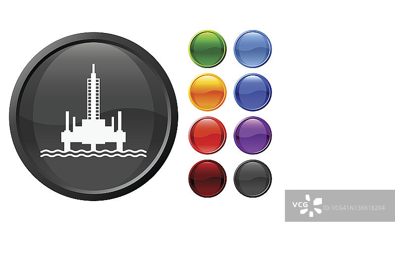 免版税石油钻井平台矢量艺术作品图片素材