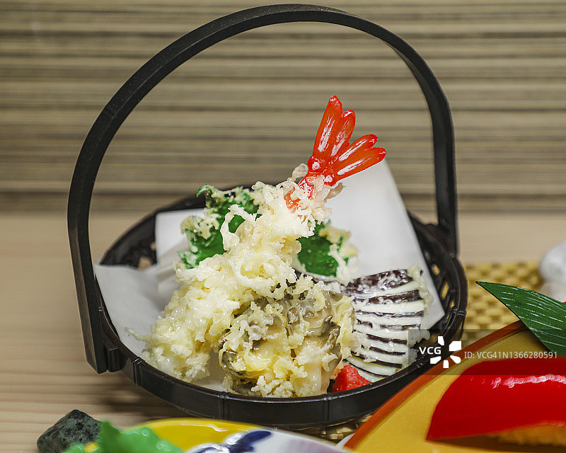 天妇罗食物模型图片素材